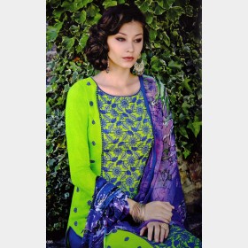 Fair lady’s soft mercerized cotton shalwar Kameez with full embroidery
